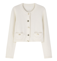Cardigan Tejido Femenino - Abrigo Botones Elegante - Image 7