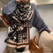Bufanda de Imitación Cashmere Letras Otoño Invierno