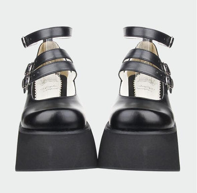 Zapatos Mocasín con Suela Gruesa y Doble Cinturón - Image 8