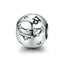 Vintage 925 Sterling Silver Plated Aquarius Star Sign Zodiac Beads Charms fit Bracelets Capricorn