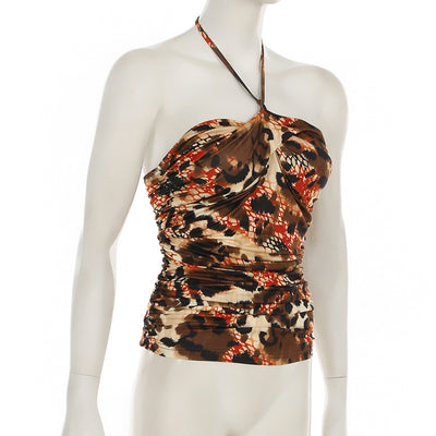 Chaleco Halter Retro Estampado Elegante y Sensual - Image 19