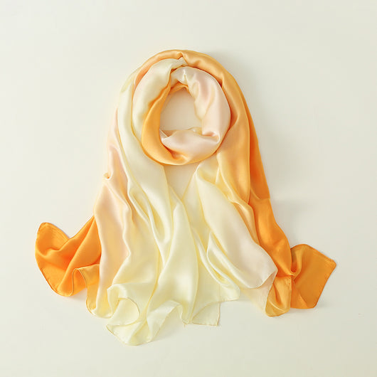 Pañuelo de Seda con Degradado de Colores para Mujer - Image 16