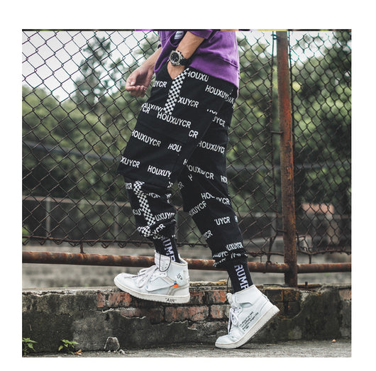 Pantalones de Moda Estampado Letras para Hombre - Comodidad y Estilo - Image 9