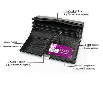 Billetera de Cuero para Mujer con Monedero - Image 6