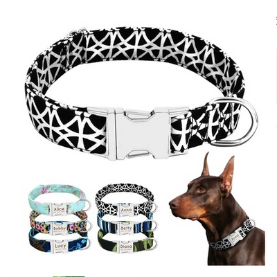 Collar Personalizado para Perros y Gatos con Placa de Identificación Antiextravío - Image 2