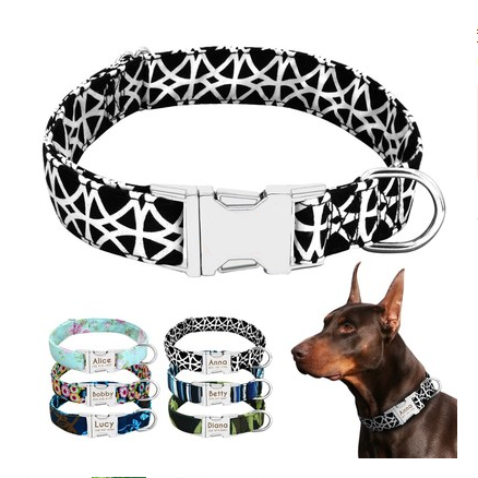 Collar Personalizado para Perros y Gatos con Placa de Identificación Antiextravío - Image 2