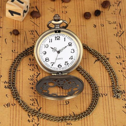 Reloj de Bolsillo Grande con Esfera Romana y Cadena Fina - Image 2