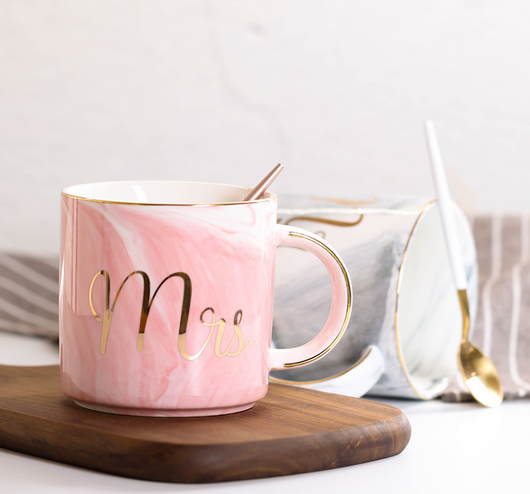 Taza de Cerámica Marmolada Nórdica - Vaso para Café y Leche - Image 8