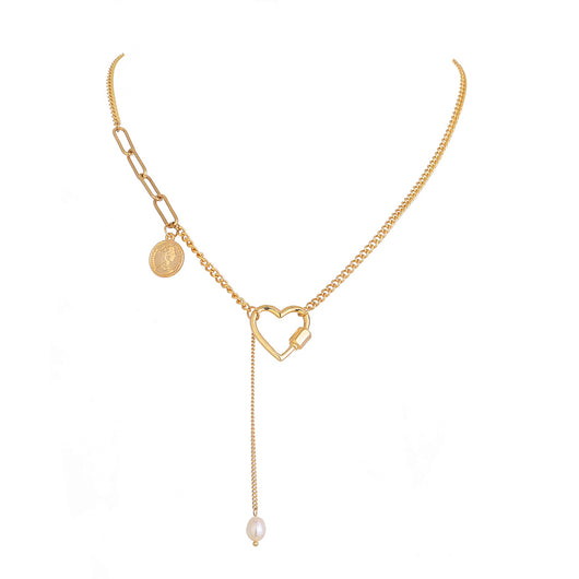 Collar de Perlas Naturales con Diseño Y Cosido - Image 6