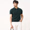Camisa Tejida Manga Corta Hombre Rayas Verticales Slim Fit Ejecutiva