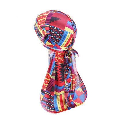 Capa Larga de Seda Estampada Africana - Image 41