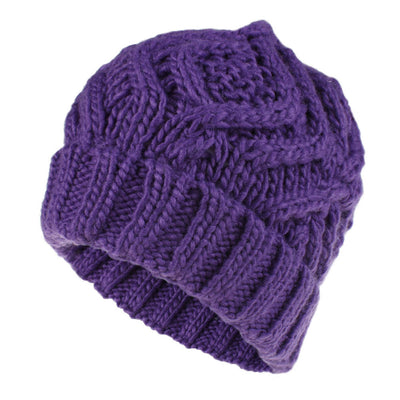 Gorro de lana tejida