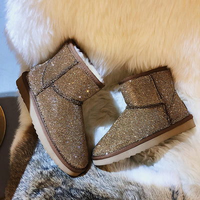 Botas Cortas para Mujer con Brillantes y Forro Térmico - Image 30