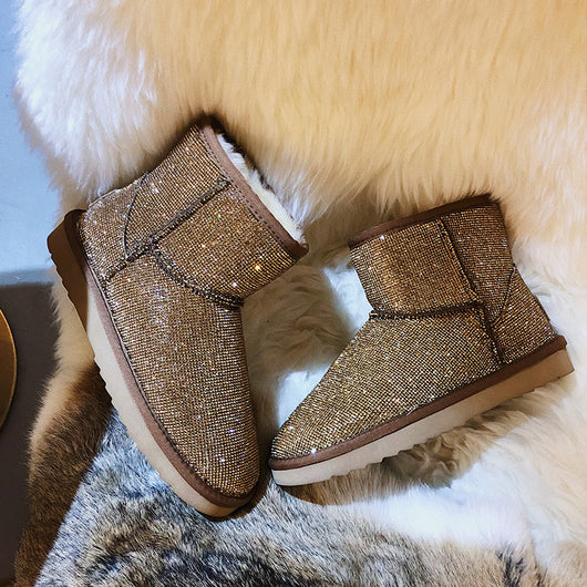 Botas Cortas para Mujer con Brillantes y Forro Térmico - Image 30