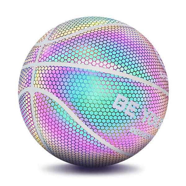 Balón de Baloncesto Profesional con Líneas Reflectantes y Tecnología Higroscópica