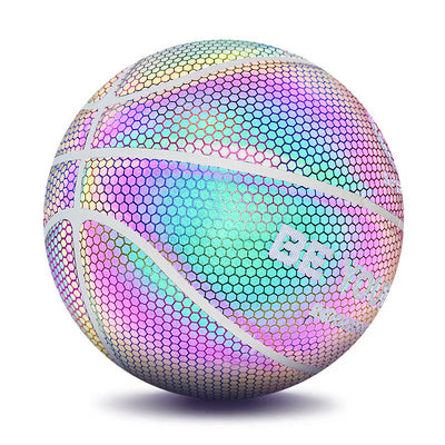 Balón de Baloncesto Profesional con Líneas Reflectantes y Tecnología Higroscópica
