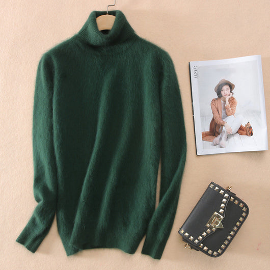 Suéter Cuello Alto de Visón para Mujer - Pullover Otoño Invierno - Image 18