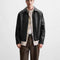 Chaqueta Biker de Cuero Sintético para Hombre
