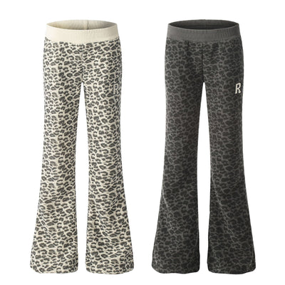 Pantalón Ancho de Algodón y Lana para Mujer - Cintura Media Elegante