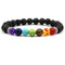 Seven Chakra Bracelet Plateado