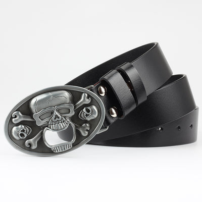 Cinturón Casual para Hombre con Hebilla Calavera - Image 5