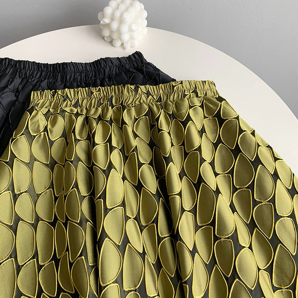 Falda Texturizada de Corte Industrial para Mujer