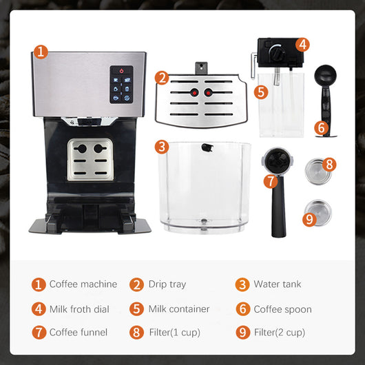 Cafetera Automática Italiana con Espumador de Leche Integrado - Image 7