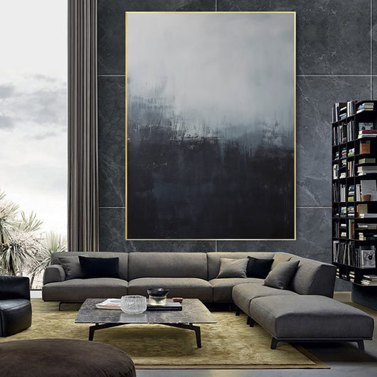 Cuadro Abstracto Moderno en Óleo - Arte de Pared Minimalista sin Marco - Image 11