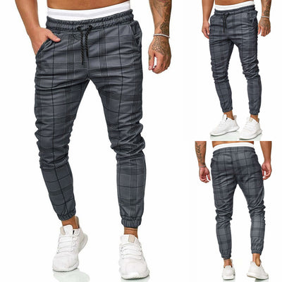 Pantalones a Cuadros con Micro-Elasticidad