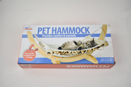 Cama Colgante de Madera Maciza para Perros y Gatos con Almohadilla - Image 3