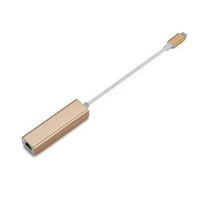 Adaptador Hub USB 3.0 Type-C a RJ45 - Conexión Rápida sin Controladores