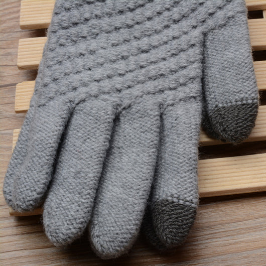 Guantes Tejidos para Mujer con Pantalla Táctil y Diseño Jacquard - Image 6