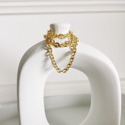 Pulsera y Collar con Cruz Estampada - Image 3