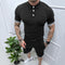 Camiseta Casual con Solapa y Botones para Hombre