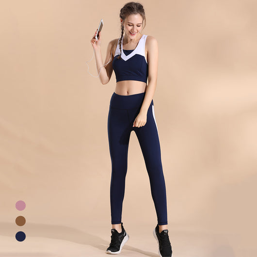 Conjunto Deportivo de Sostén con Costuras Reforzadas para Mujer