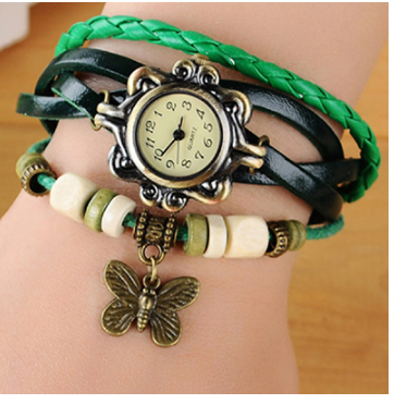Reloj Pulsera de Cuero Vintage Multicapa - Image 4