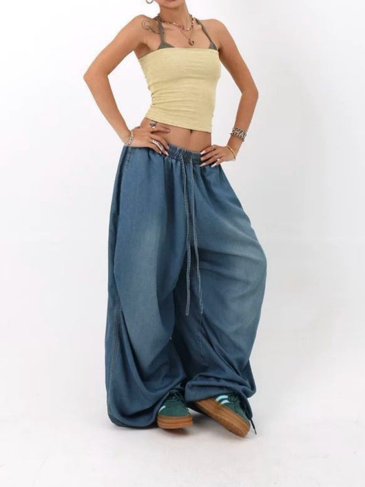 Jeans Vintage Cintura Alta Pierna Ancha Suelta - Image 11