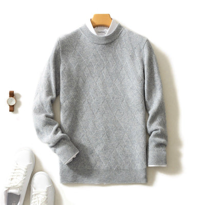 Suéter de Cuello Redondo en Cashmere Premium para Hombre - Image 12