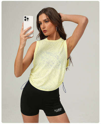 Blusa Deportiva Sin Mangas Jacquard para Mujer - Transpirable - Image 12