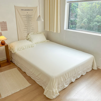 Juego de Cama Princesa de 4 Piezas Suave y Plisado - Image 5