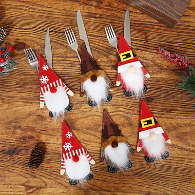 Cubiertas de Fieltro para Cubiertos Navideños - Decoración de Mesa Elegante - Image 9