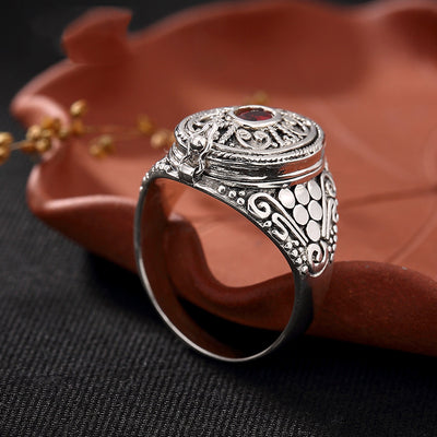 Anillo Retro Nepal Kawu Box - Diseño Exquisito con Personalidad - Image 4