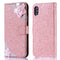 Funda iPhone con Cristales Camelia y Brillo Diamante