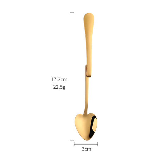 Cucharilla Colgante en Forma de Corazón Acero Inoxidable - Image 21