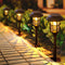Luz LED Solar para Jardín con Diseño de Franjas