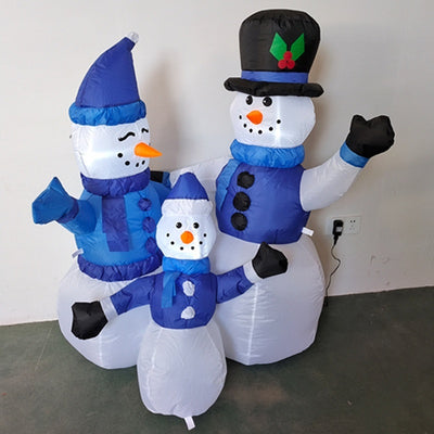 Muñeco de Nieve Inflable 12M Decoración Navideña para Jardín