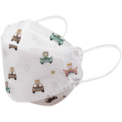 White KF94 disposable 3D stereo mask with ear loops, designed for adults and children for daily protection. - Image 11