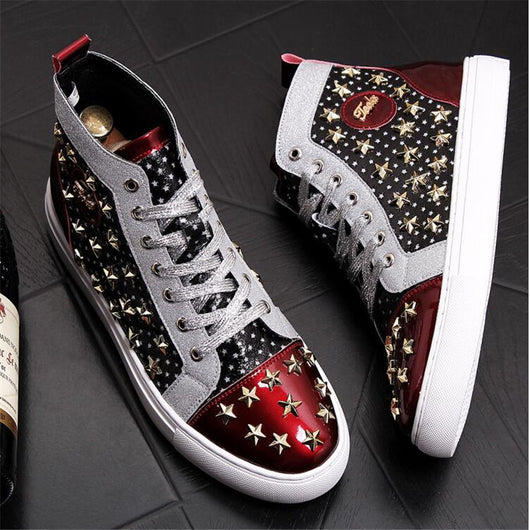 Zapatillas Altas Punk con Tachuelas - Estilo Casual Urbano - Image 5