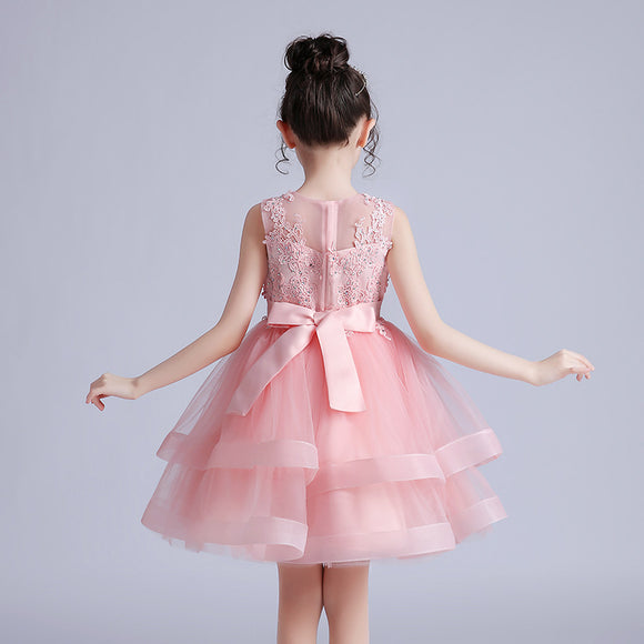 Vestido Coreano Clásico Ajustado para Niña