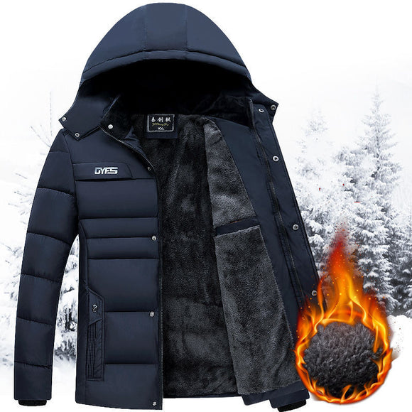 Abrigo de Invierno para Hombre - Chaqueta Acolchada de Algodón Premium